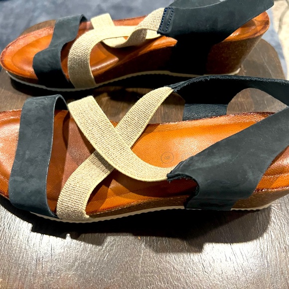 BIO BIO sandals partially leather made in Italy - Picture 2 of 9